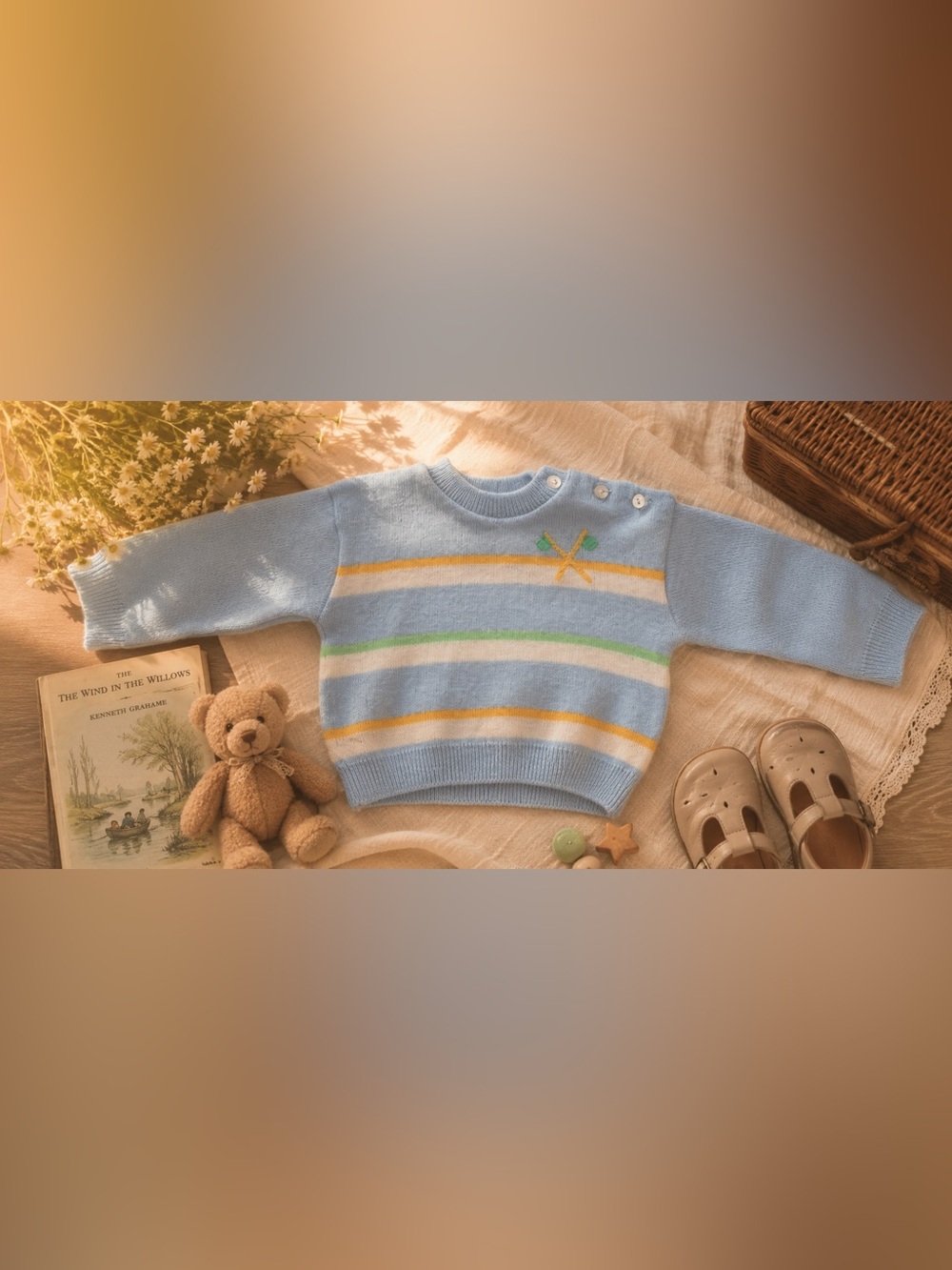 Vintage Soft Spun Baby Sweater Made in Japan 9M